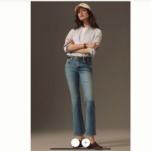 Edwin Lark mid-rise crop flare Ankle Jeans. Size 26